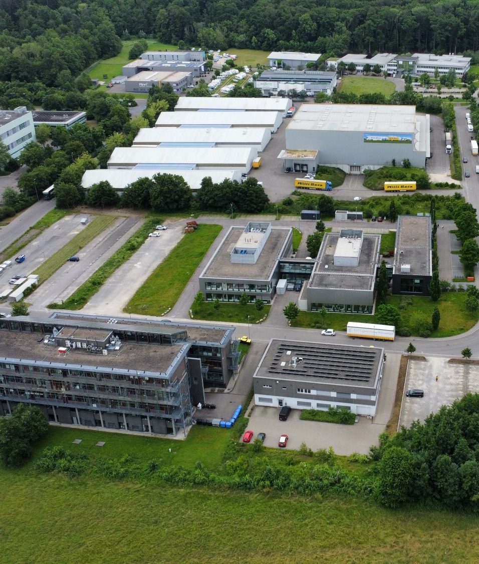 Luftaufnahme vom Gewerbegebiet Mark West